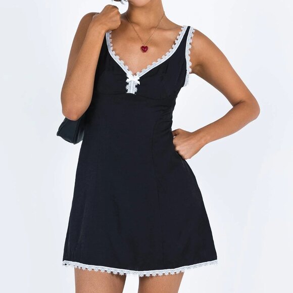 New With Tags - Fyfe Mini Dress Dusty Black - Picture 3 of 5